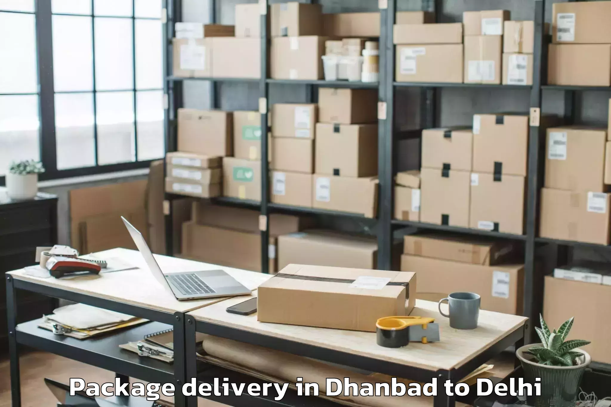 Top Dhanbad to Westend Mall Delhi Package Delivery Available